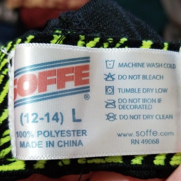 Soffe Printed Waist Girls Softball Pants Large L - Picture 4 of 4